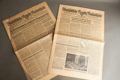 WW2 Tysk 2. stk. NSDAP Aviser. Original.