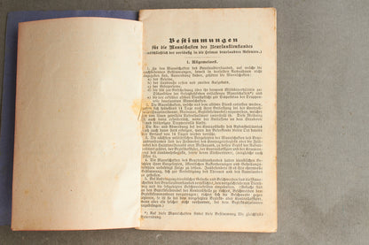 WW1 Tysk "Militärpass" fra en falden infanterist. Original.