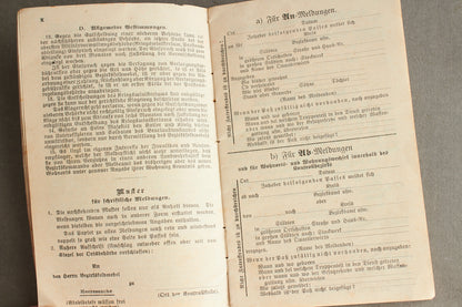 WW1 Tysk "Militärpass" fra en falden infanterist. Original.