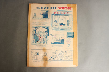 WW2 Tysk "Die Woche" Blad. Illustrativ SA Forside. Original.