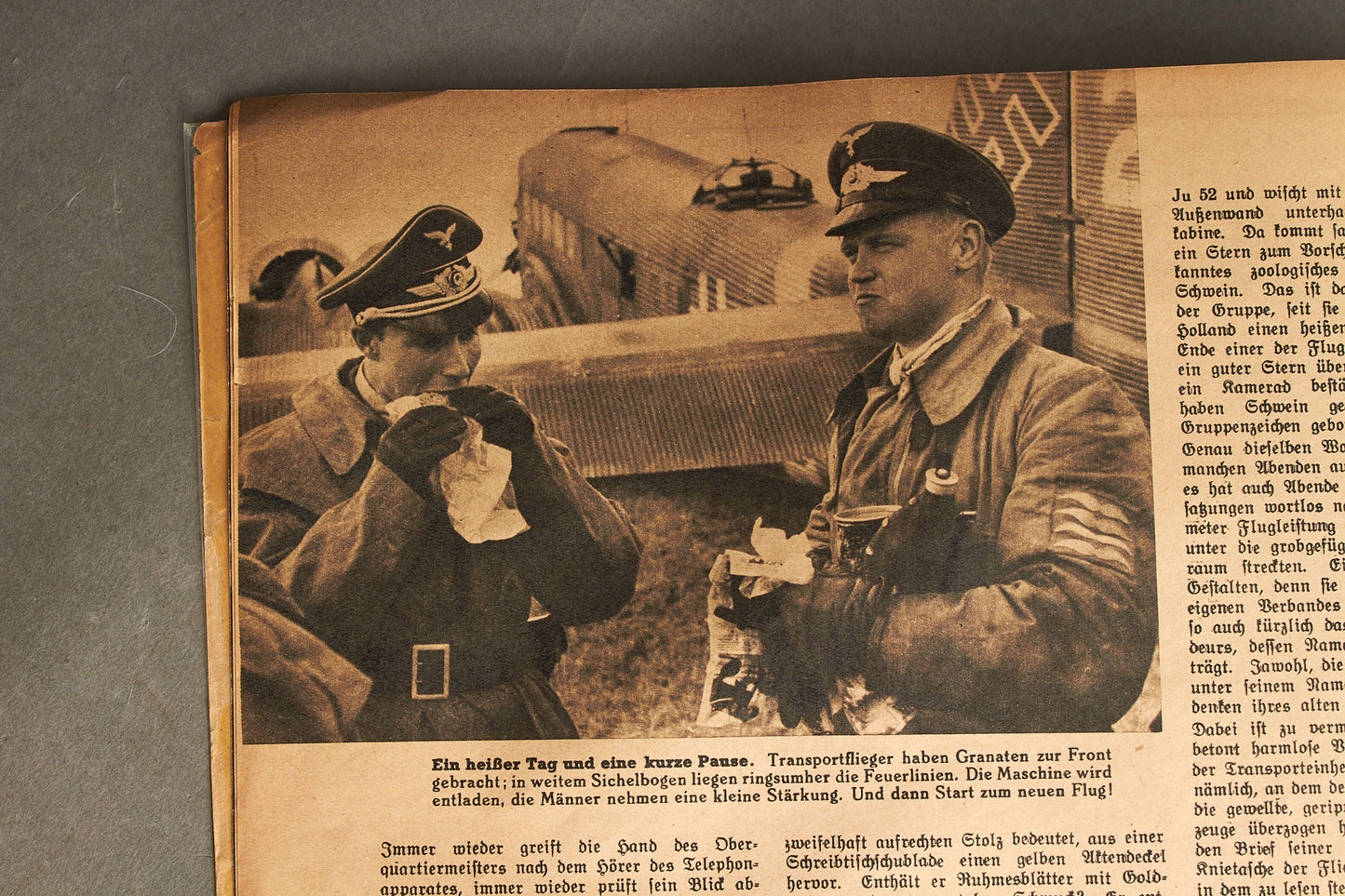 WW2 Tysk "Die Woche" Blad. Illustrativ SA Forside. Original.