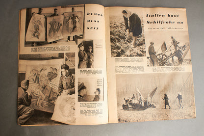 WW2 Tysk "Die Woche" Blad. Illustrativ SA Forside. Original.