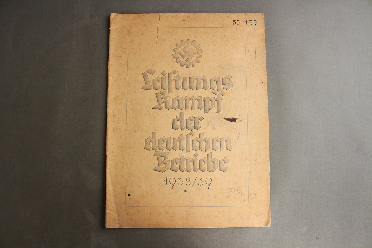 WW2 Tysk DAF Blad (På størrelse med Signal Blad / A3 størrelse). Original.