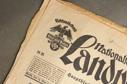 WW2 Tysk NSDAP Avis. Original.