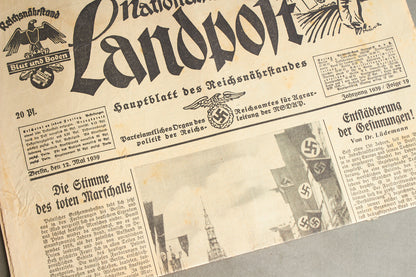 WW2 Tysk NSDAP Avis. Original.