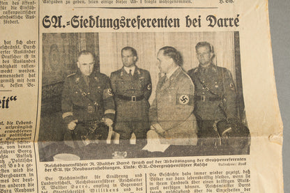 WW2 Tysk NSDAP Avis. Original.