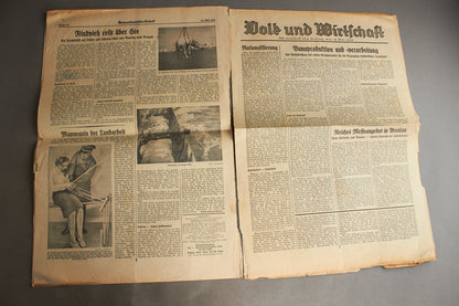 WW2 Tysk NSDAP Avis. Original.
