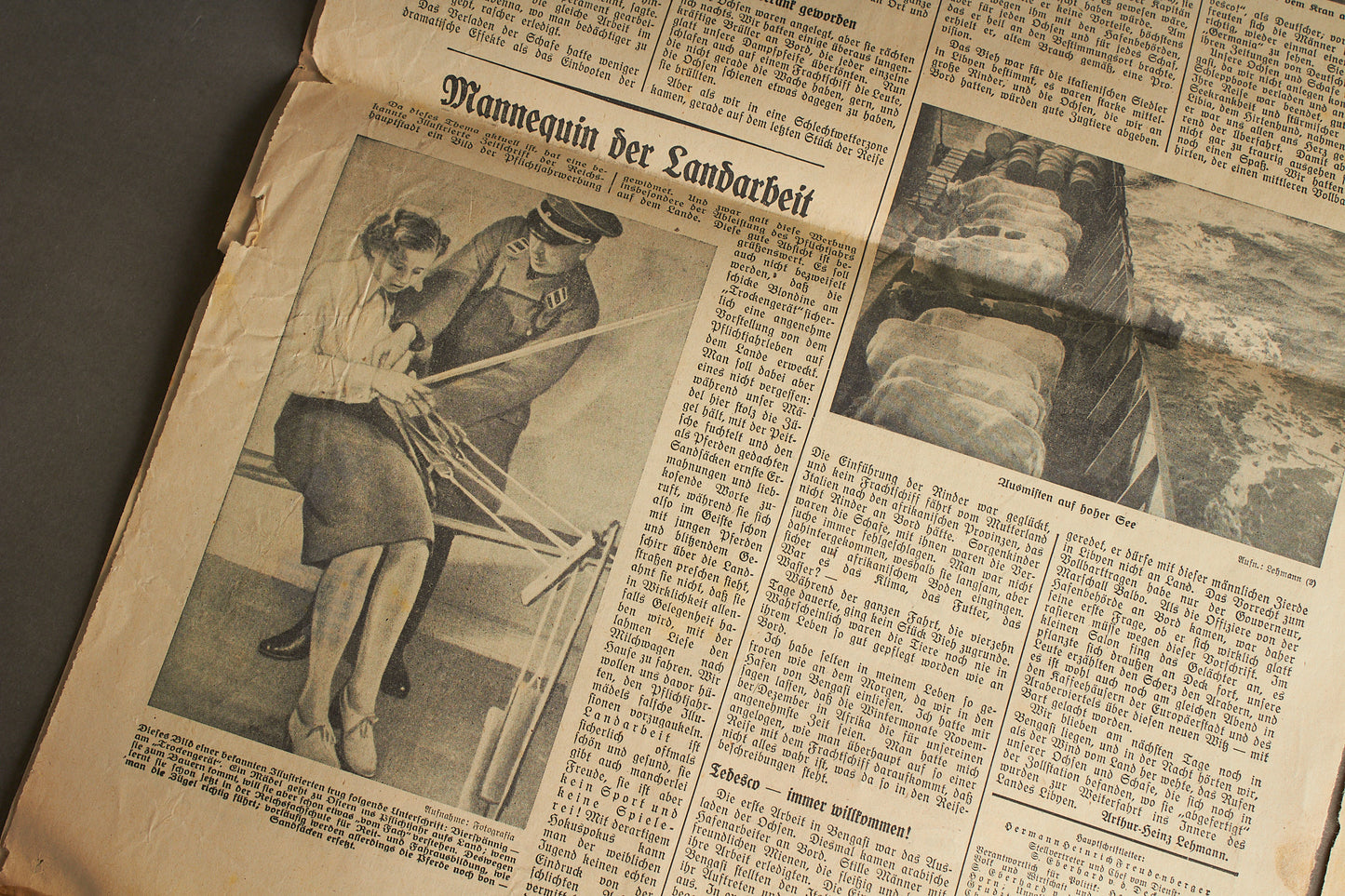 WW2 Tysk NSDAP Avis. Original.