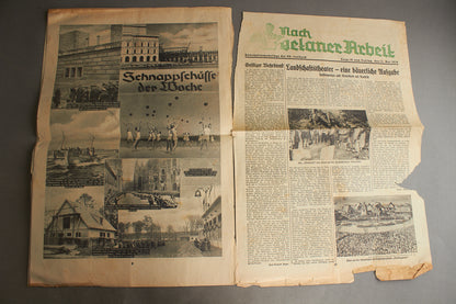 WW2 Tysk NSDAP Avis. Original.