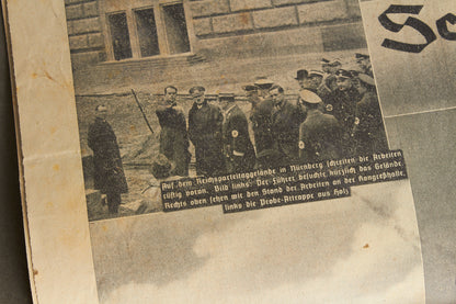 WW2 Tysk NSDAP Avis. Original.