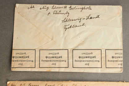 WW2 Tyske Kuverter. Sendt til Danmark. Original.