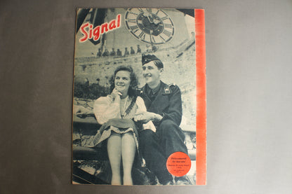 WW2 Tysk Signal Blad. Ubåd forside. Original.