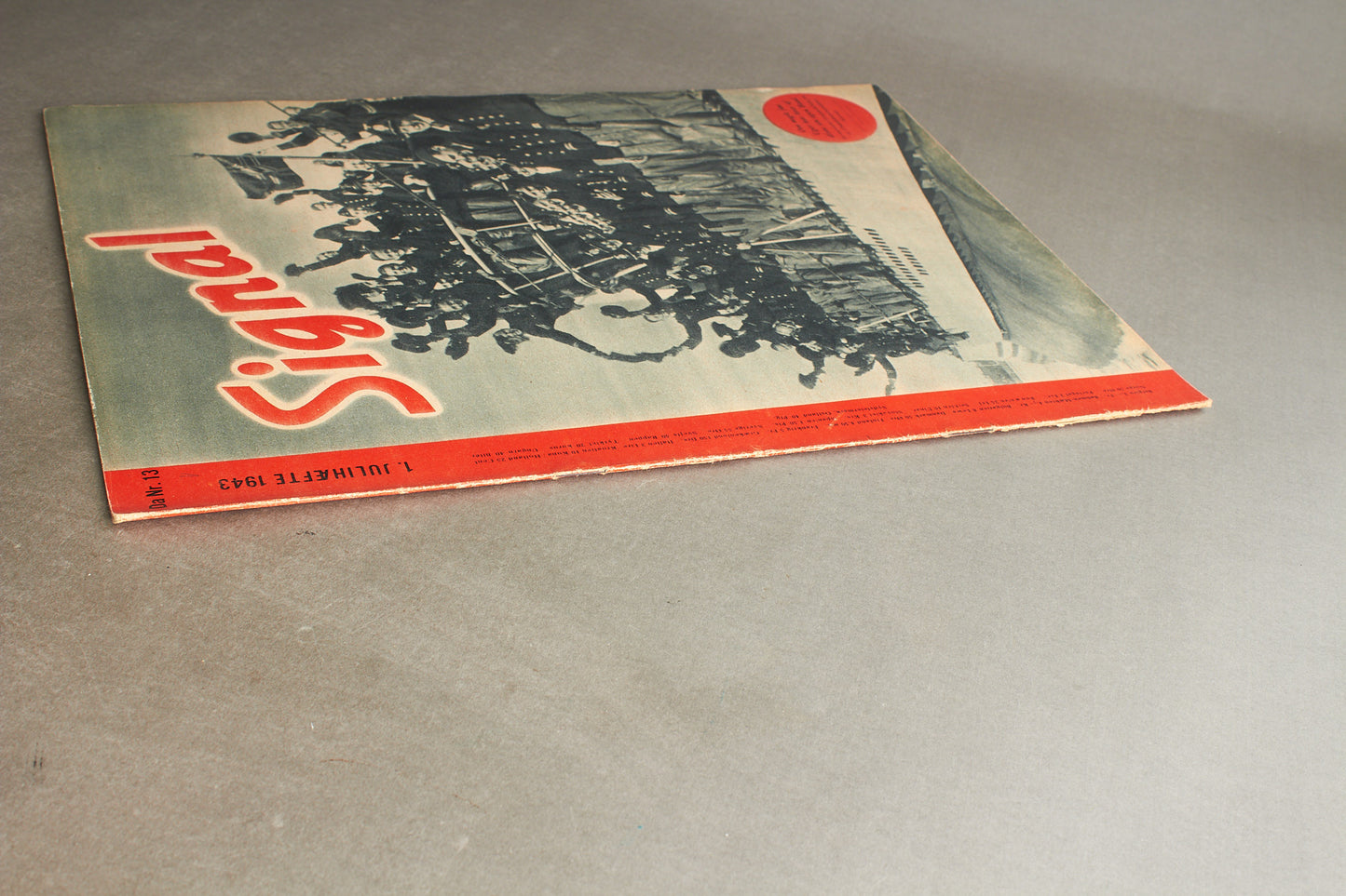 WW2 Tysk Signal Blad. Ubåd forside. Original.