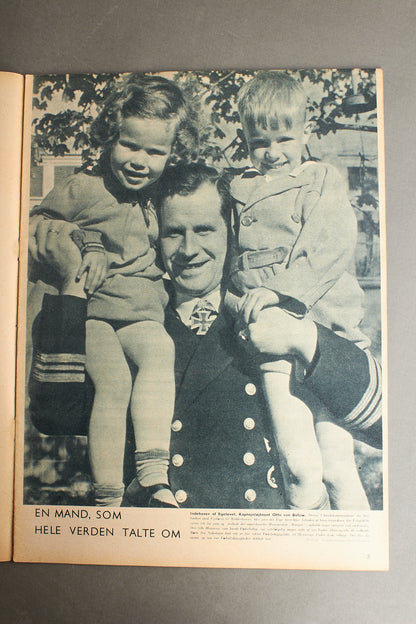WW2 Tysk Signal Blad. Ubåd forside. Original.
