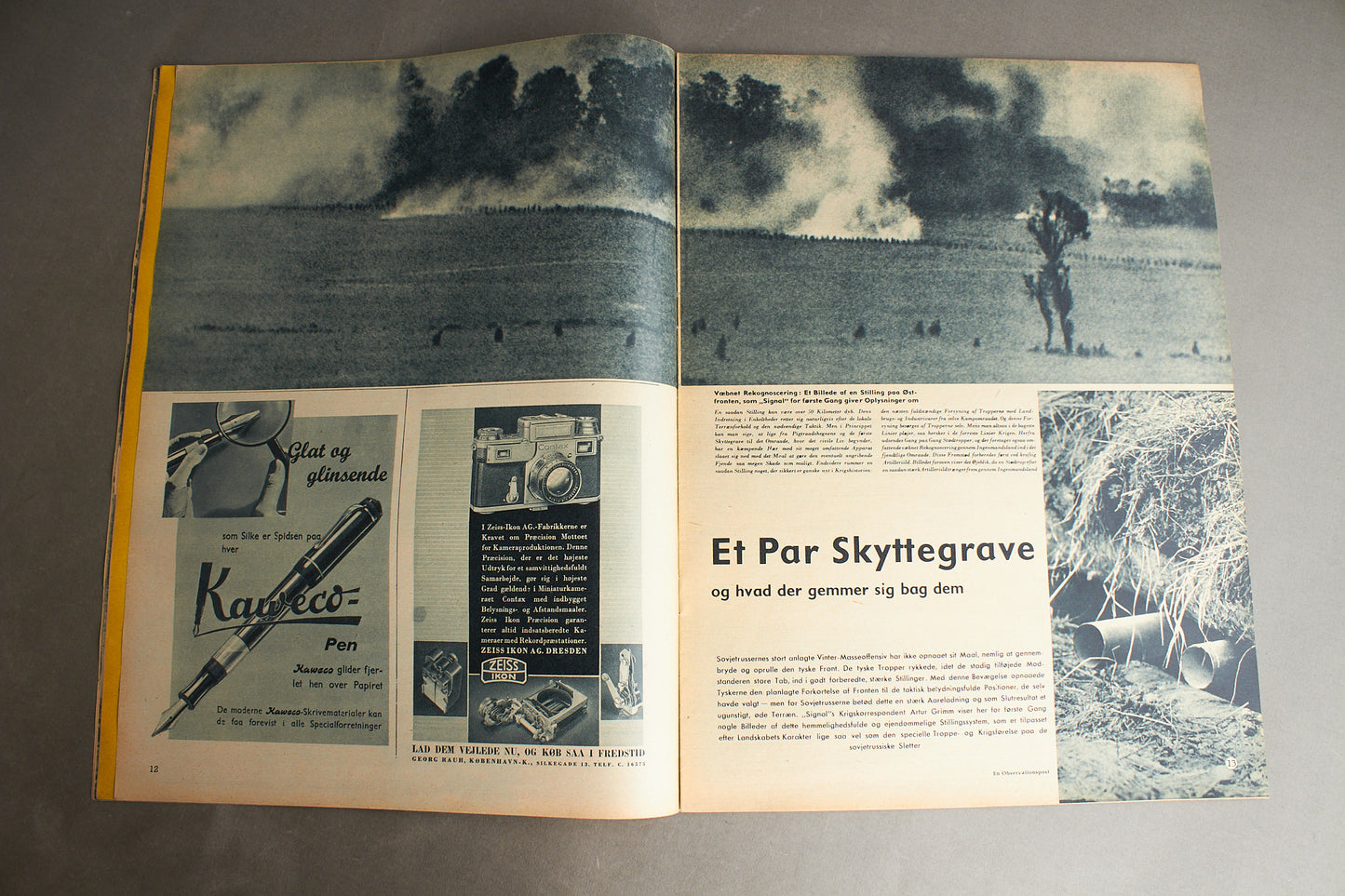 WW2 Tysk Signal Blad. Ubåd forside. Original.