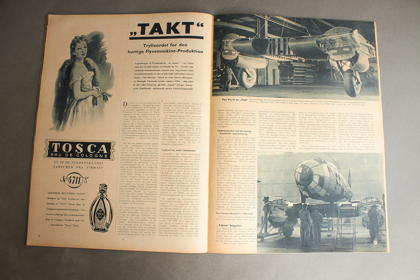 WW2 Tysk Signal Blad. Ubåd forside. Original.