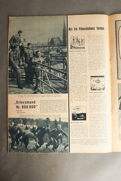 WW2 Tysk Signal Blad. Ubåd forside. Original.