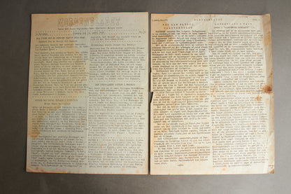 WW2 Dansk Illegalt Blad fra 12. april 1945. Original.