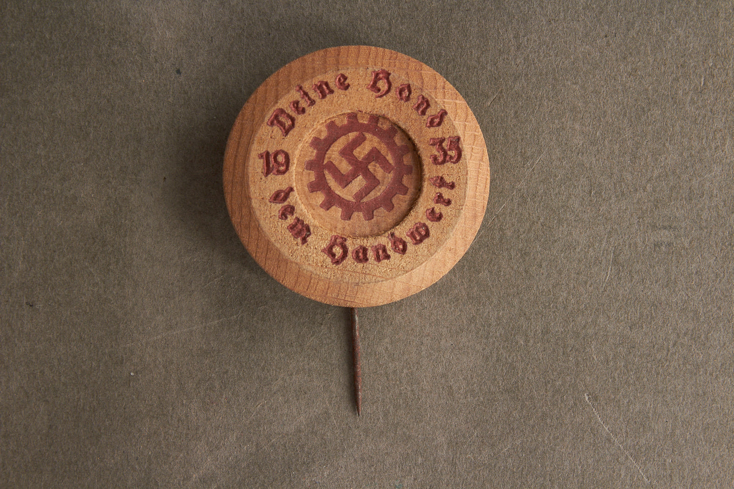 WW2 Tysk DAF Træ Tinnie. Sjælden. Original.