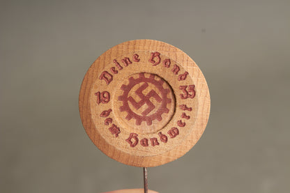 WW2 Tysk DAF Træ Tinnie. Sjælden. Original.