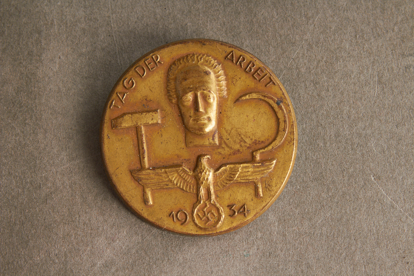 WW2 Tysk Tinnie / Dagsbadge. Original.
