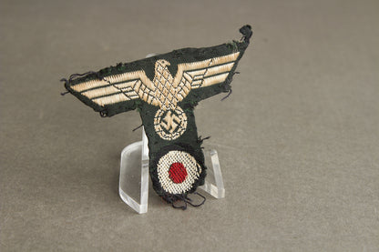 WW2 Tysk Belgisk Lavet M43 Kasket Ørn. Original.
