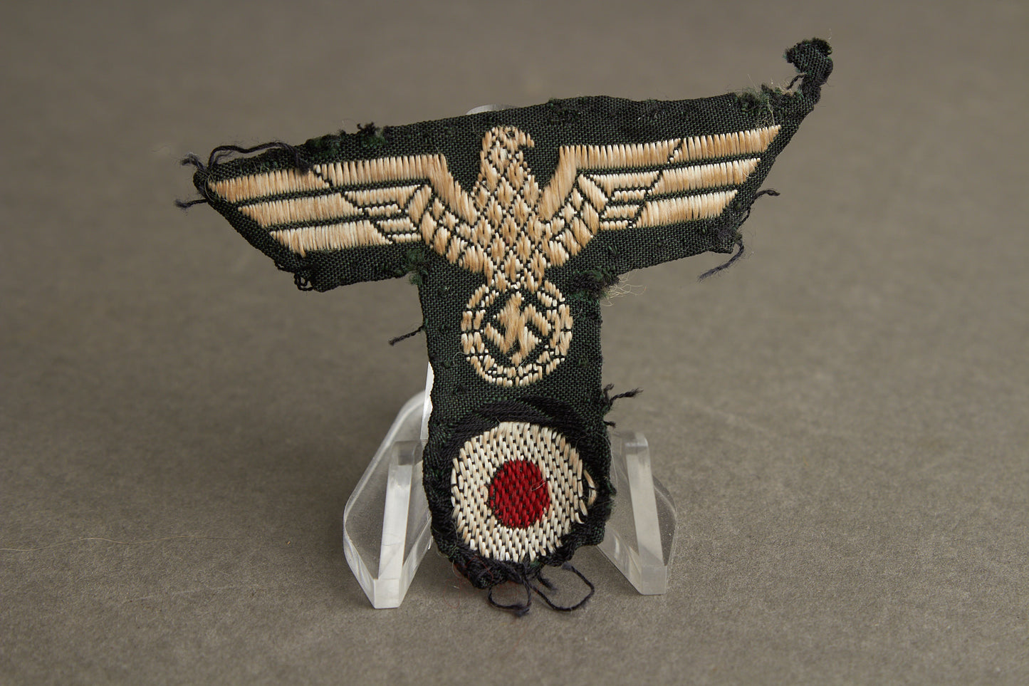 WW2 Tysk Belgisk Lavet M43 Kasket Ørn. Original.