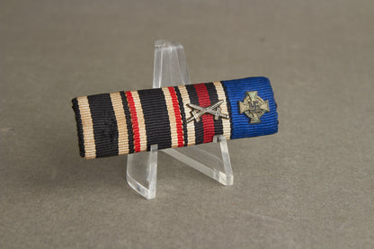 WW1/WW2 Båndspange med Treudienst Miniature. Original.