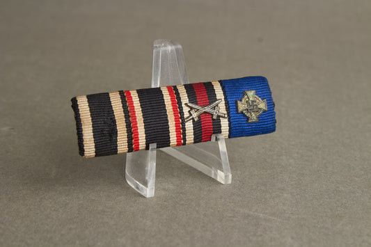 WW1/WW2 Båndspange med Treudienst Miniature. Original.