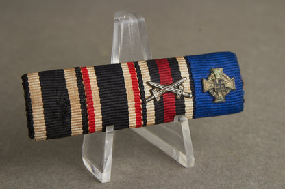 WW1/WW2 Båndspange med Treudienst Miniature. Original.