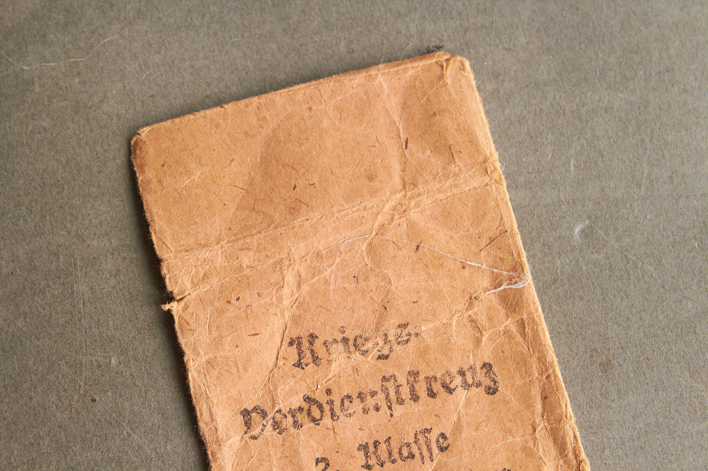 WW2 Tysk KVK 2. Klasse med sværd Tildelingspose. Original.
