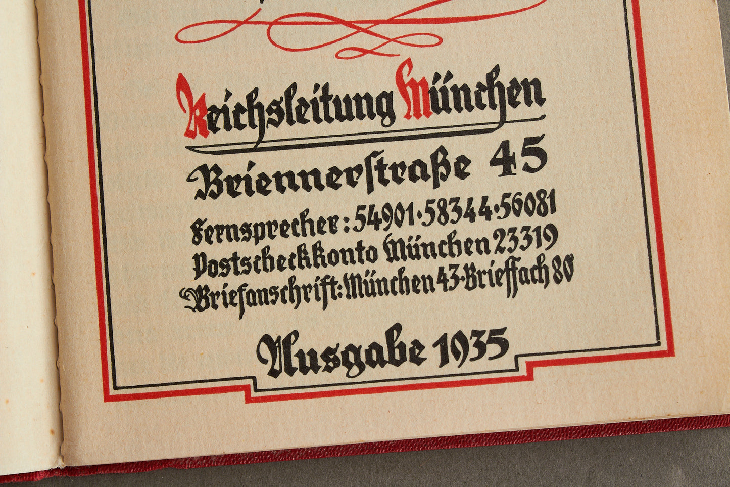 WW2 Tysk NSDAP Medlemsbog. Tidlig. Sjælden! Original.