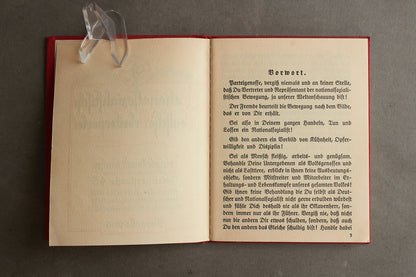 WW2 Tysk NSDAP Medlemsbog. Tidlig. Sjælden! Original.