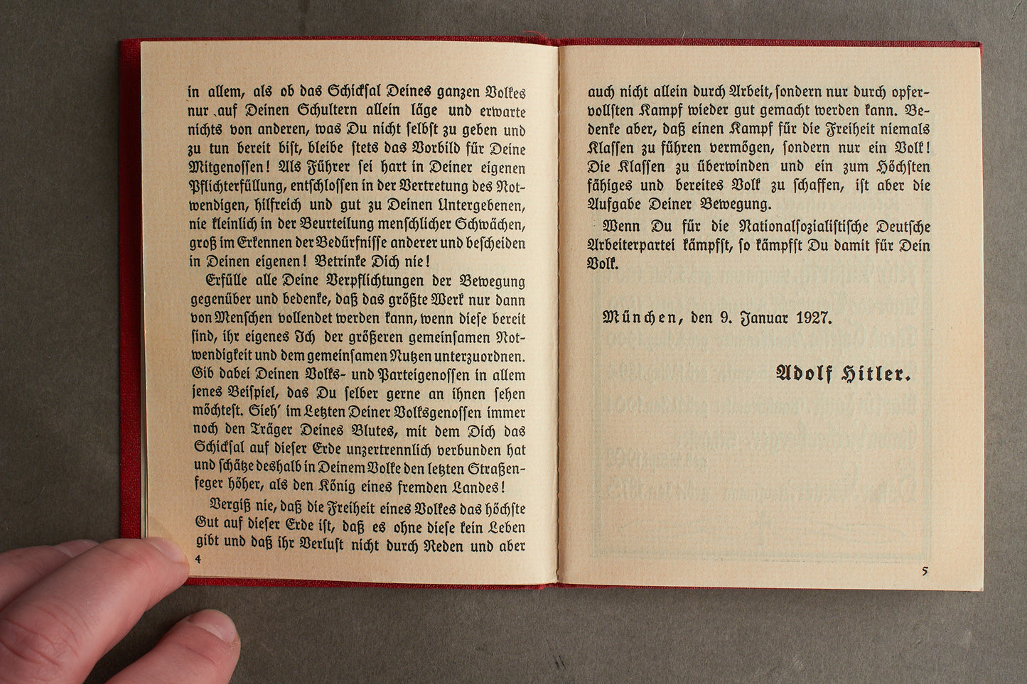 WW2 Tysk NSDAP Medlemsbog. Tidlig. Sjælden! Original.