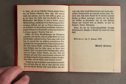 WW2 Tysk NSDAP Medlemsbog. Tidlig. Sjælden! Original.