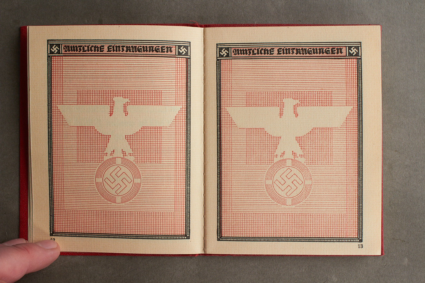 WW2 Tysk NSDAP Medlemsbog. Tidlig. Sjælden! Original.