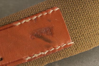 WW2 Tysk Afrikakorps / Südfront Webbing Kampbælte. Efterkrigs.