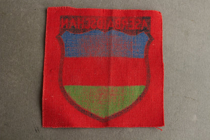 WW2 Tysk Wehrmacht "Aserbaidschan" Ærmemærke for frivillige. Original.
