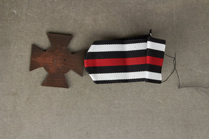 WW1/WW2 Tysk "Kriegsteilnehmerkreuz 1914-1918". Original.