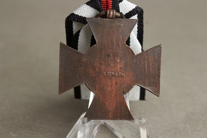 WW1/WW2 Tysk "Kriegsteilnehmerkreuz 1914-1918". Original.