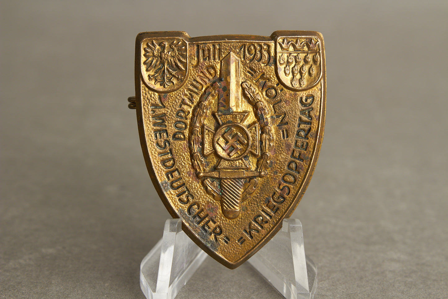 WW2 Tysk Tidlig 1933 NSKOV Tinnie. Sjælden. Original.
