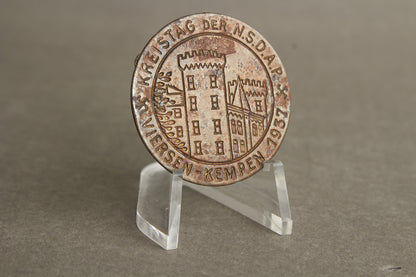 WW2 Tysk NSDAP Tinnie 1937. Ses ikke tit. Original.