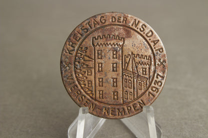 WW2 Tysk NSDAP Tinnie 1937. Ses ikke tit. Original.