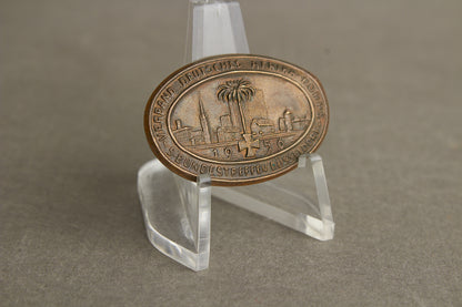 WW2 Tysk Medlemsmærke 1956 "Verband Deutsche Afrikakorps" for Afrika Veteraner. Ses ikke tit. Original.