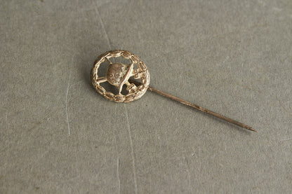 WW1 Tysk Sårettegn "Verwundetenabzeichen" i Sølv. Miniature. Original.