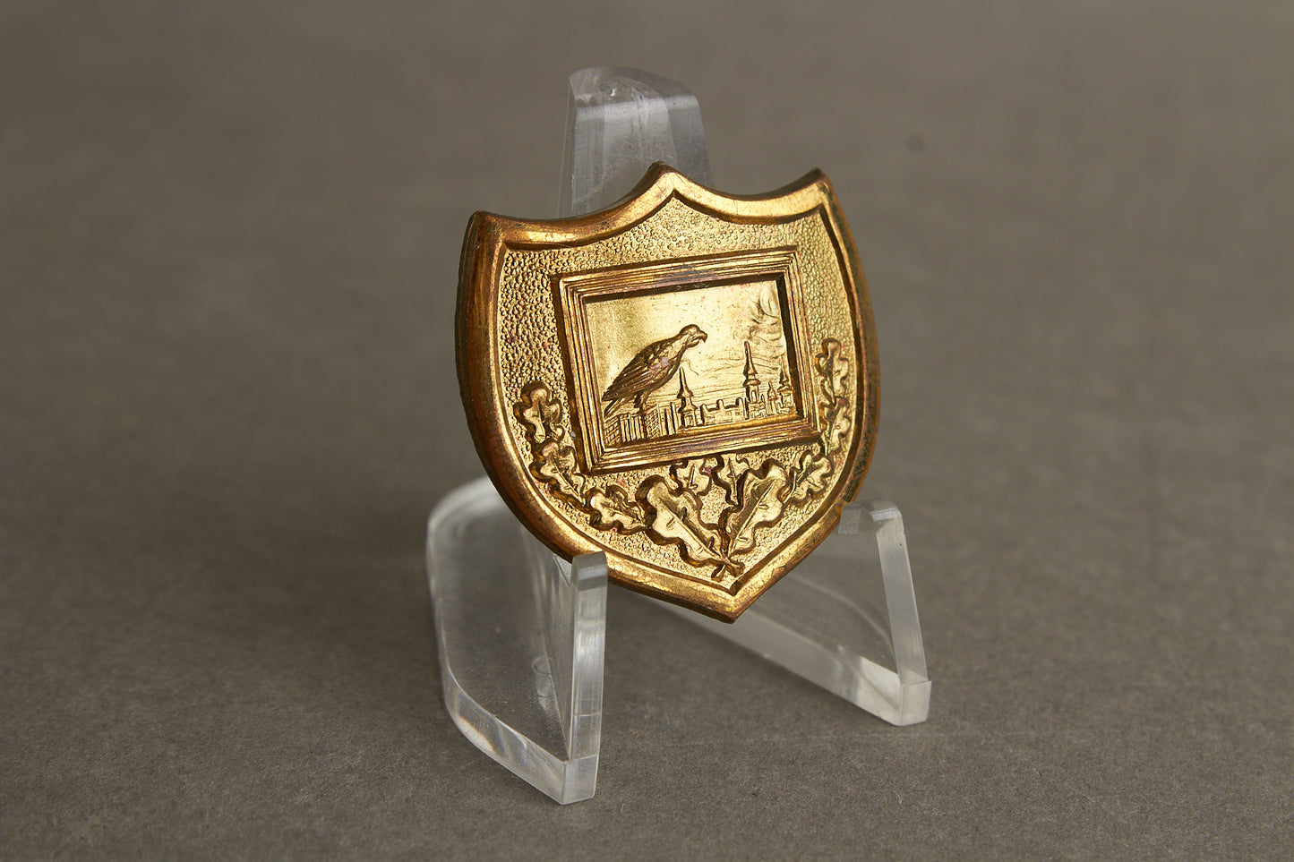 WW1/WW2 Tysk "Reichsbund Deutscher Wachdienst" Kasketmærke. Original.