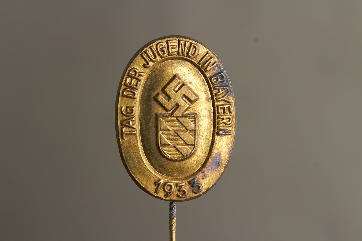 WW2 Tysk Tidlig HJ "Tag der Jugend in Bayern 1933" Tinnie. Original.