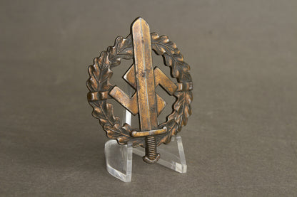 WW2 Tysk 2. Model "SA Sportabzeichen" i Bronze. Original.