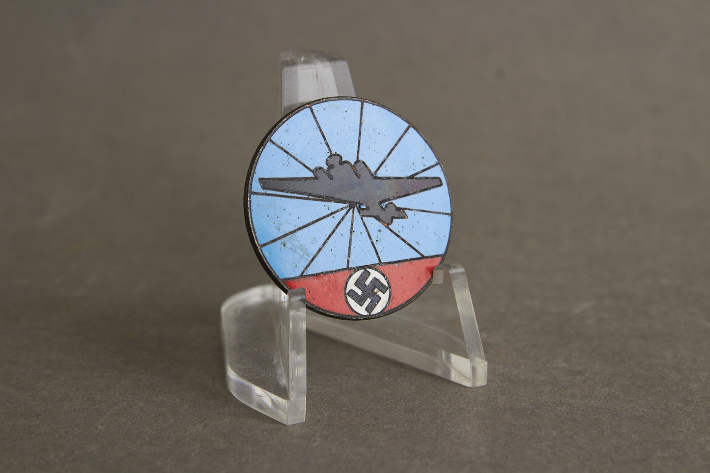 WW2 Tysk "Flugmeldedienste" Tinnie. Efterkrigs.