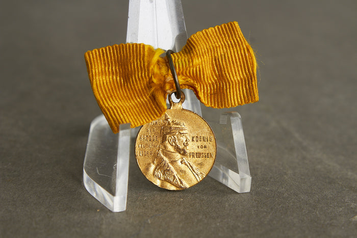 Før-WW1/WW1 Tysk Miniature "Kaiser Wilhelm I. Erinnerungsmedaille 1897". Original.
